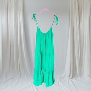 Caslon‎ Emerald Green Tie-Shoulder Sundress